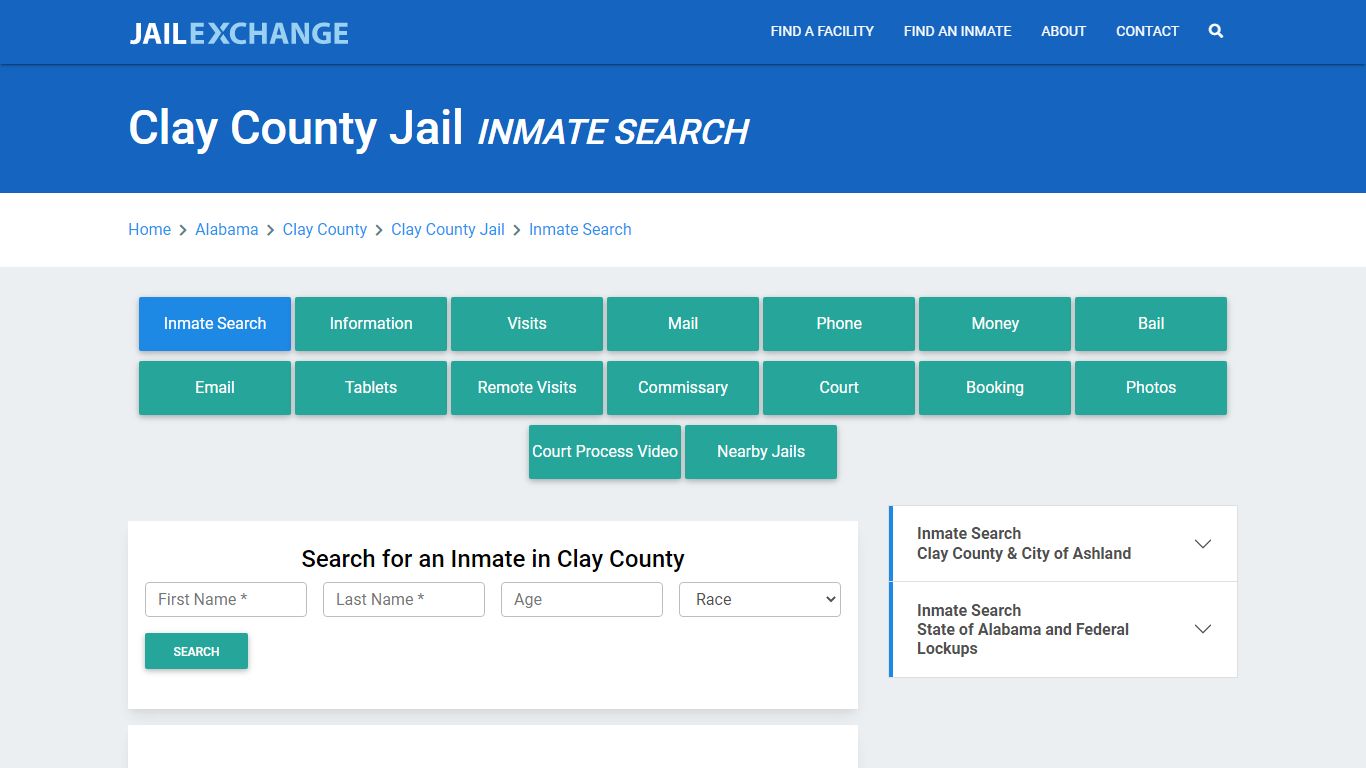 Clay County Jail, AL Inmate Search: Roster & Mugshots